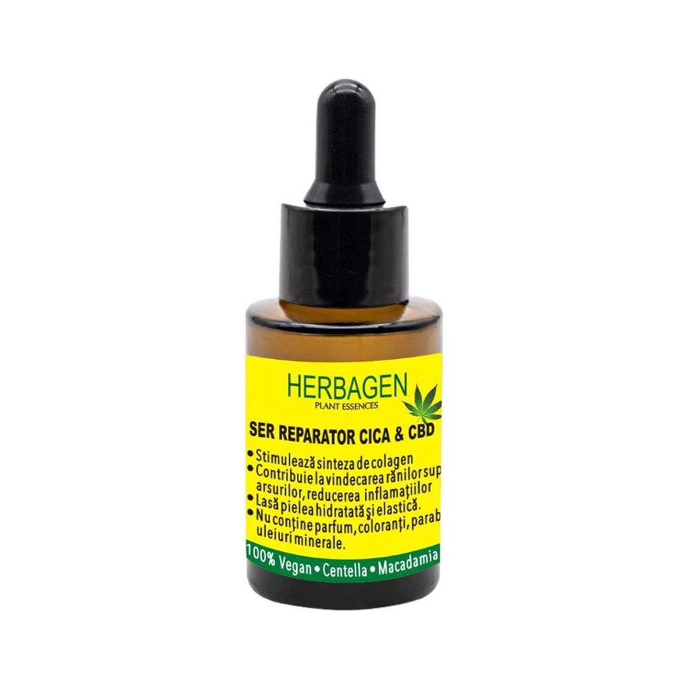 Ser reparator cu Cica si Cbd, 30 ml, Herbagen