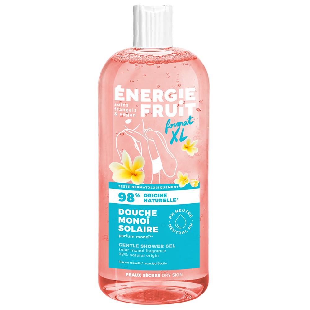 Gel de dus hidratant cu ulei de monoi pentru piele uscata, 500 ml, Energie Fruit