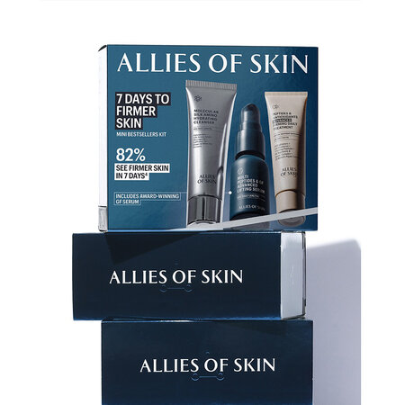 Set gel de curatare hidratant 25ml + ser de fata 7ml + crema de fata hidratanta 12ml 7 Days to Firmer Skin, Allies Of Skin 674251