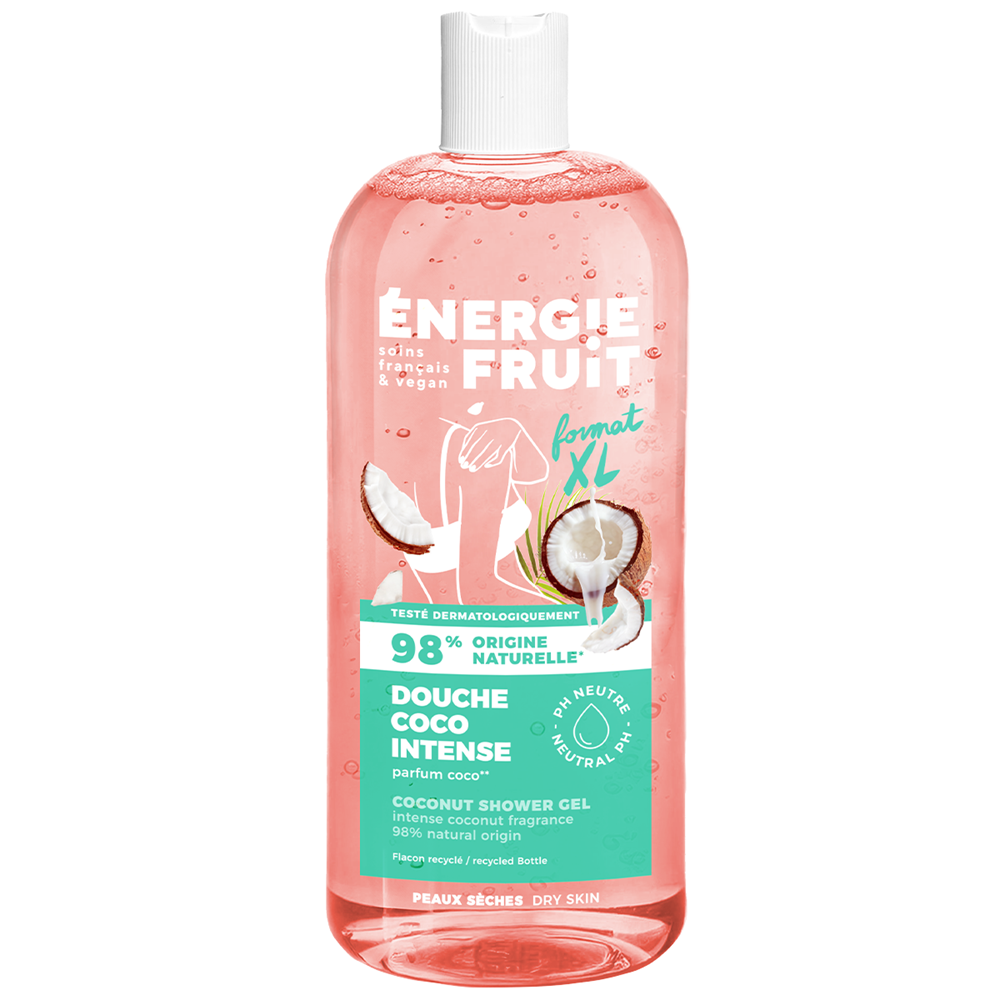 Gel de dus nutritiv cu ulei de cocos pentru piele uscata, 500 ml, Energie Fruit