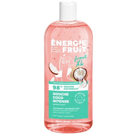 Gel de dus nutritiv cu ulei de cocos pentru piele uscata, 500 ml, Energie Fruit