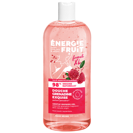 Gel de dus revitalizant cu grenadina pentru piele uscata, 500 ml, Energie Fruit