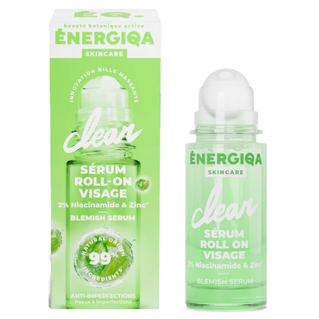 Ser roll-on cu niacinamide si zinc pentru ten cu imperfectiuni Clear Energiqa, 30 ml, Energie Fruit
