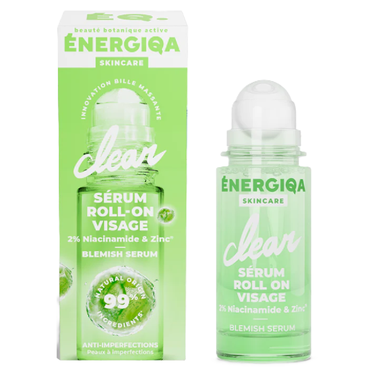 Ser roll-on cu niacinamide si zinc pentru ten cu imperfectiuni Clear Energiqa, 30 ml, Energie Fruit