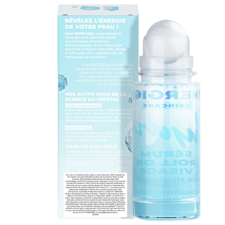 Ser roll-on hidratant cu acid hialuronic pentru ten uscat Hydra Energiqa, 30 ml, Energie Fruit 719724