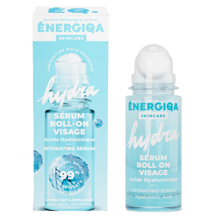 Ser roll-on hidratant cu acid hialuronic pentru ten uscat Hydra Energiqa, 30 ml, Energie Fruit