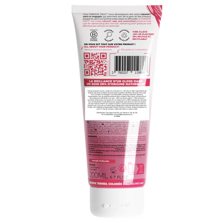 Masca si balsam 2 in 1 pentru stralucirea si descurcarea parului vopsit Gloss Cherry, 200 ml, Energie Fruit 719716