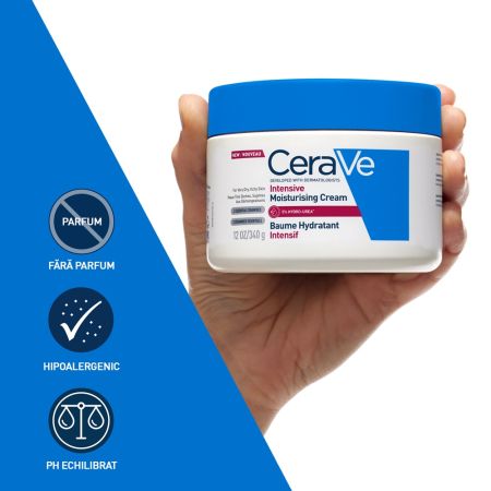 Crema intens hidratanta pentru pielea foarte uscata, cu senzatie de mancarime, 340 g, CeraVe 674329