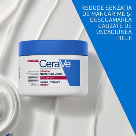 Crema intens hidratanta pentru pielea foarte uscata, cu senzatie de mancarime, 340 g, CeraVe 674324