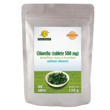 Chlorella 500 mg, 300 tablete, Phyto Biocare