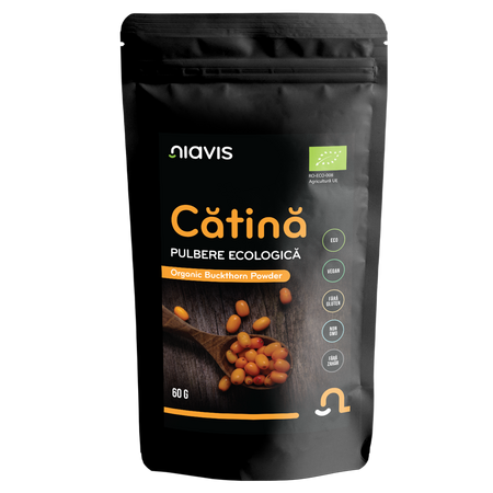 Pulbere de catina ecologica, 60 g, Niavis
