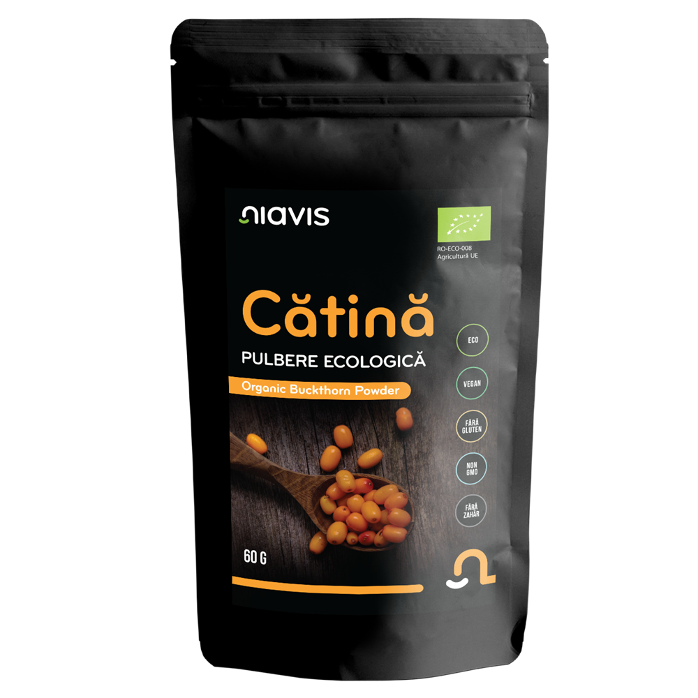 Pulbere de catina ecologica, 60 g, Niavis