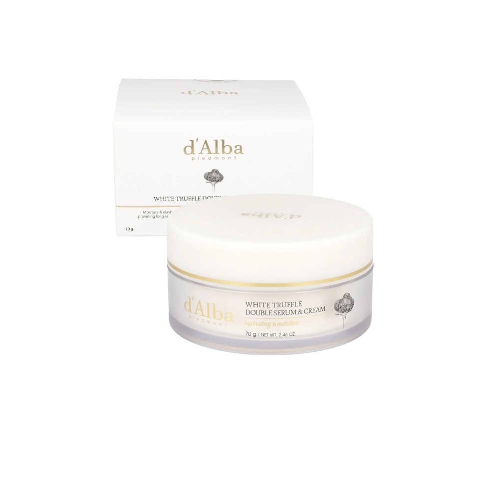 Ser si crema 2 in 1 Double Serum&Cream White Truffle, 70 g, D'Alba