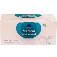 Masti medicale de protectie in 3 straturi, 50 bucati, Abena