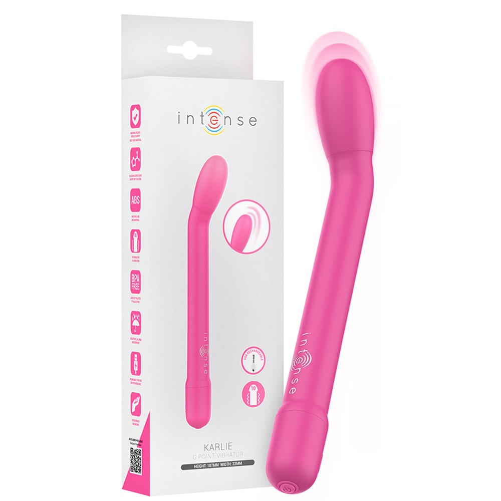 Vibrator roz G-Spot Karlie, 1 bucata, Intense