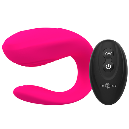 Vibrator roz pentru cuplu Bruno, 1 bucata, Intense 674528