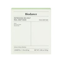 Set masti pentru calmare intensa cu alge marine Refreshing Sea Kelp Real Deep, 4 bucati, Biodance