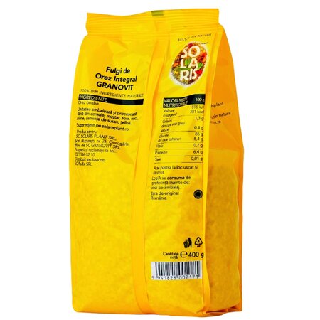 Fulgi de orez integral Granovit, 400 g, Solaris 674797
