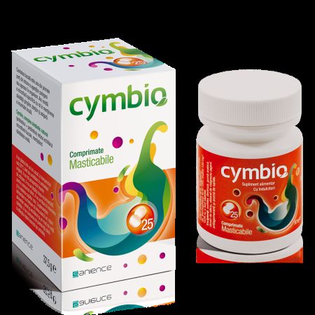Complex simbiotic natural pentru cavitatea bucala Cymbio, 25 comprimate, Sanience