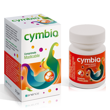 Complex simbiotic natural pentru cavitatea bucala Cymbio, 25 comprimate, Sanience
