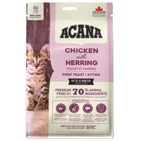 Hrana uscata cu pui si hering pentru pisici, 340 g, Acana
