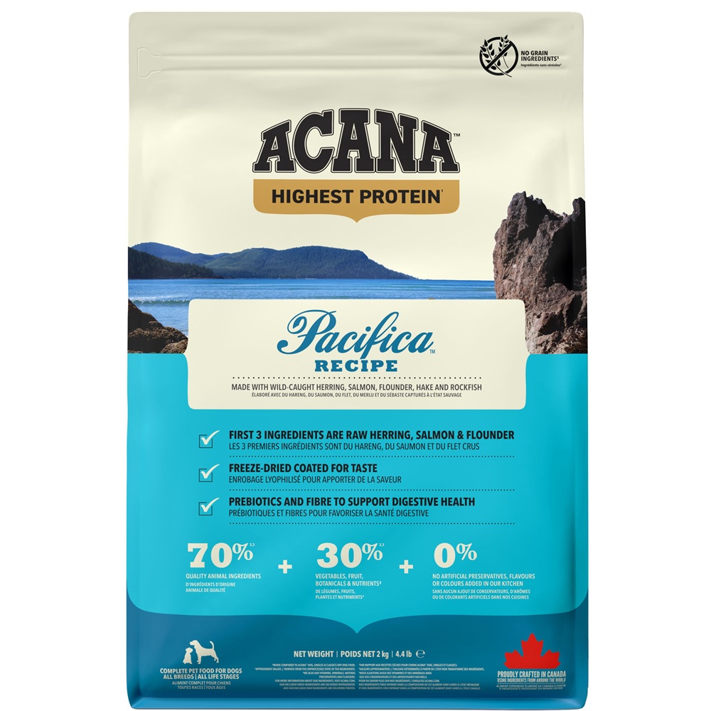Hrana uscata cu peste pentru caini Pacifica, 2000 g, Acana