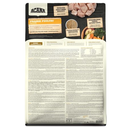 Hrana uscata cu pui si legume pentru caini Classics Prairie Poultry, 2000 g, Acana 674867