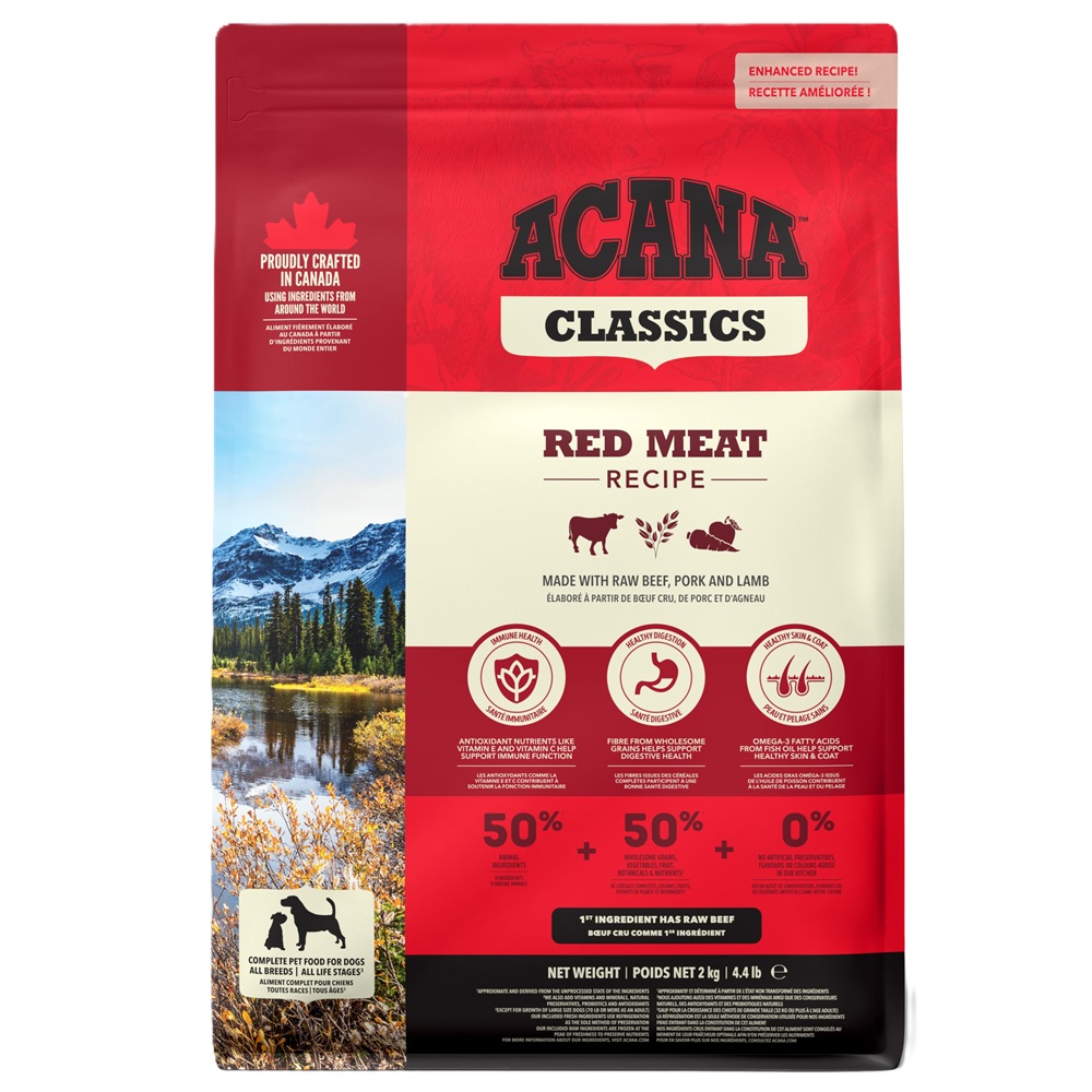 Hrana uscata cu vita si legume Classics Red Meat, 2000 g, Acana