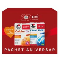 Pachet Calciu + D3 Aktiv 30 comprimate + Carcel Stop 30 comprimate, Doppelherz