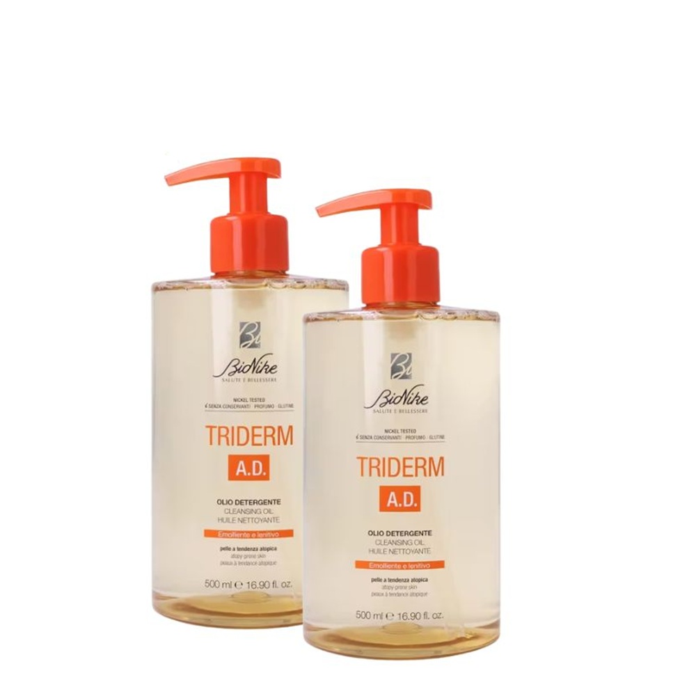 Pachet Ulei de curatare pentru dermatita atopica Triderm A.D, 2x500 ml, BioNike