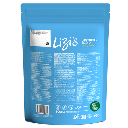 Granola cu nuca de cocos si continut scazut de zahar, 500 g, Lizi's 726450