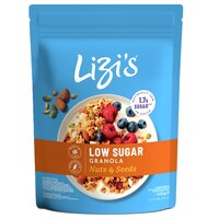 Granola cu nuca de cocos si continut scazut de zahar, 500 g, Lizi's