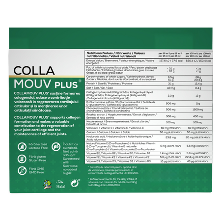 Colagen lichid tip II Collamouv Plus, 25 ml x 30 fiole, Bayerische Heilmittel Wissenschaften 742902