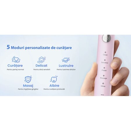 Periuta de dinti electrica Roz J40 Sonic, 1 bucata, JTF 675254