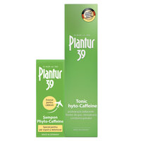 Tonic impotriva caderii parului Phyto-Caffeine 200 ml + Sampon pentru par vopsit si deteriorat Phyto-Caffeine 50 ml, Plantur 39