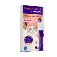 Snack cu somon pentru pisici Feliway Happy, 6 x 15 g, Ceva Sante