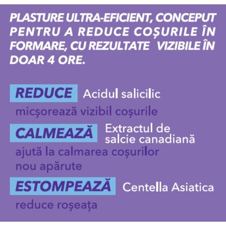 Plasturi anti-acnee Power Patch Fast Fix, 36 bucati, Benzacare 675332