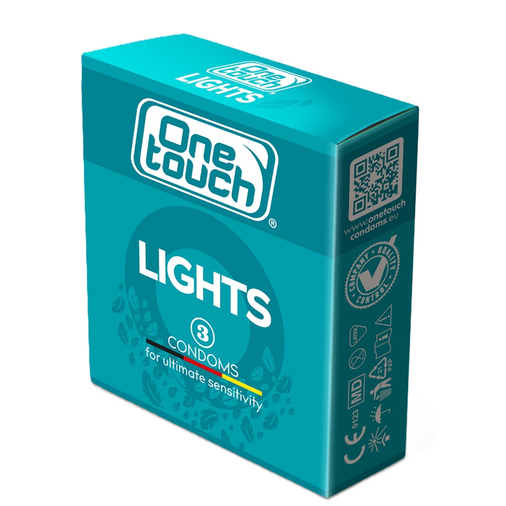 Prezervative Lights N3, 3 bucati, One Touch