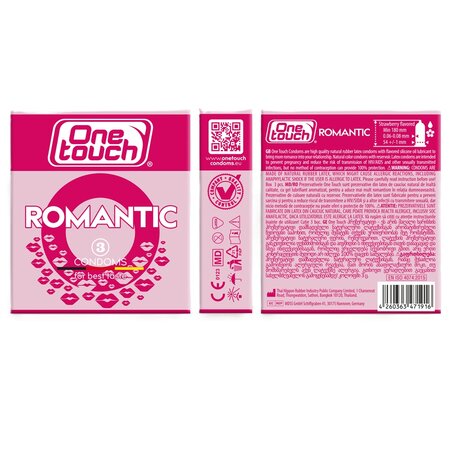 Prezervative Romantic N3, 3 bucati, One Touch 675468