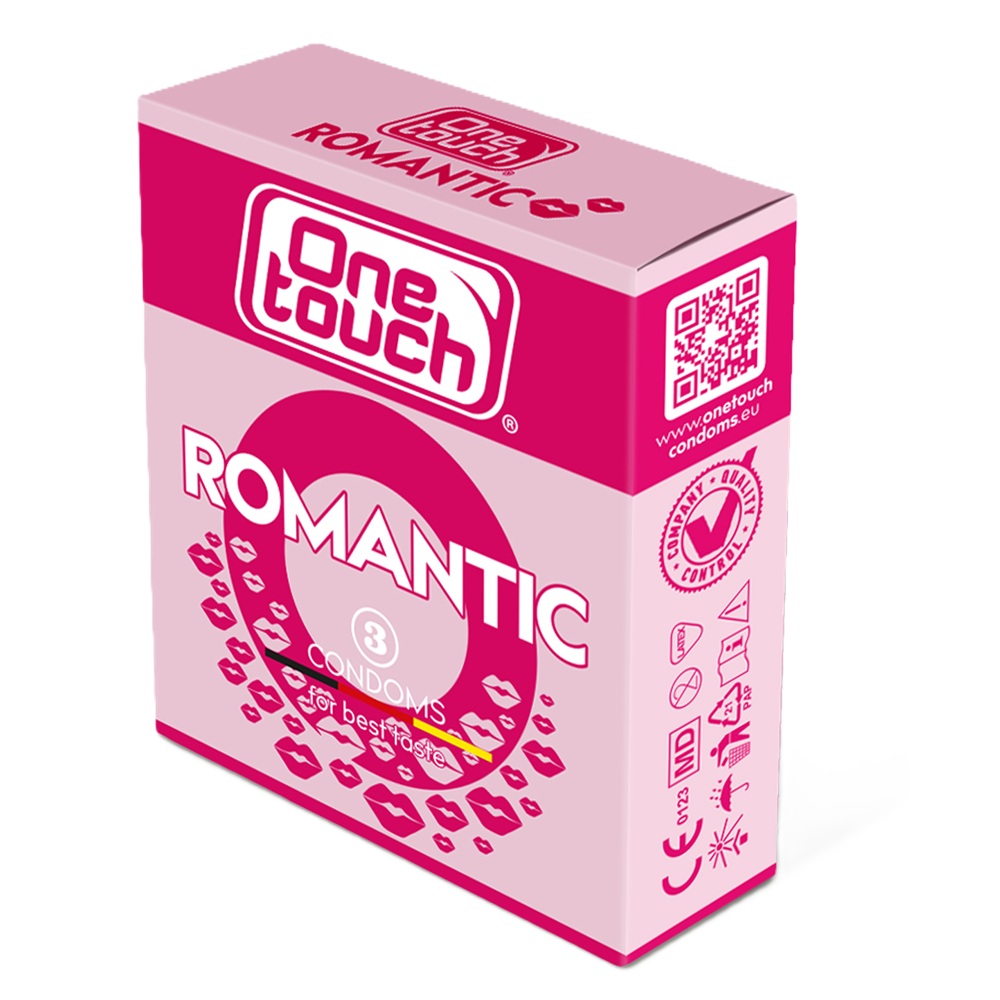 Prezervative Romantic N3, 3 bucati, One Touch