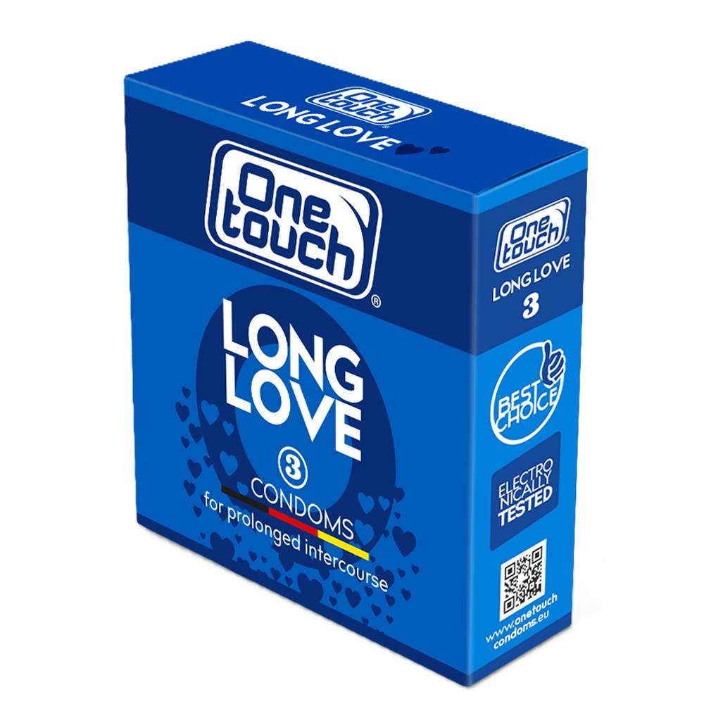 Prezervative Long Love N3, 3 bucati, One Touch