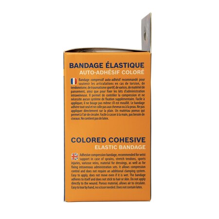 Bandaj elastic autoadeziv colorat ProSport, 8 cm x 4.5 m, 1 bucata, Sana 693888