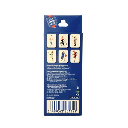 Bandaj elastic colorat autoadeziv ProSport, 10 cm x 4.5 m, 1 bucata, Sana 693893