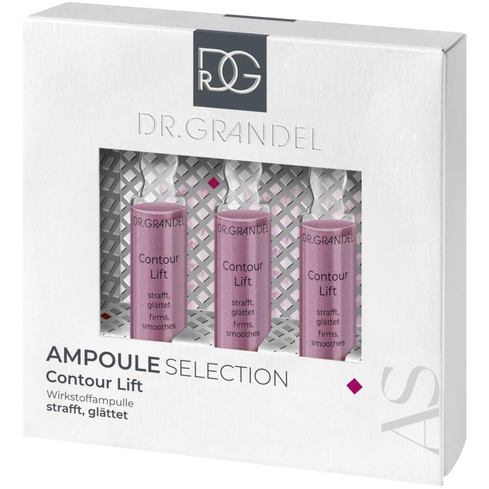 Set Fiole cu concentrat activ cu efect de lifting Contour Lift, 3x3 ml, Dr. Grandel