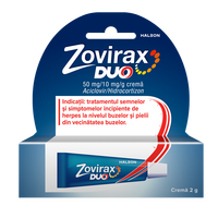 Zovirax Duo crema, 50 mg/10mg/g, 2 g, Haleon