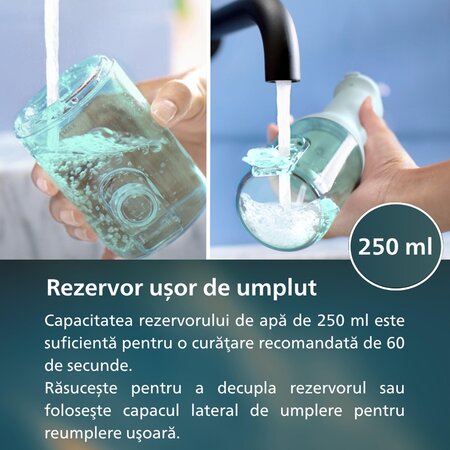 Irigator bucal portabil HX3826/24 Verde Power Flosser, 1 bucata, Philips Sonicare 732460