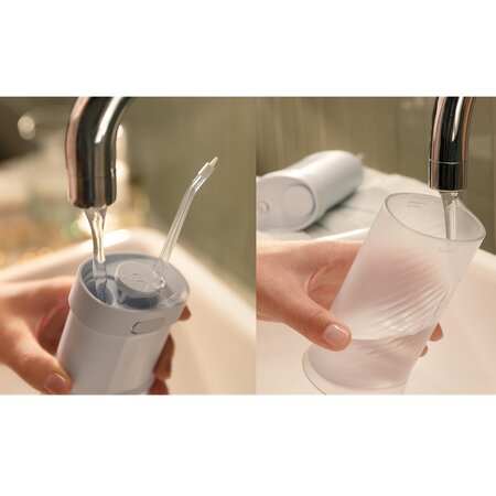 Irigator bucal postabil HX3333/24 Albastru Compact Flosser, 1 bucata, Philips Sonicare 675843