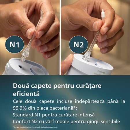 Irigator bucal postabil HX3333/24 Albastru Compact Flosser, 1 bucata, Philips Sonicare 732447
