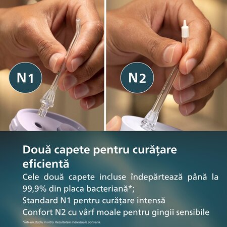 Irigator bucal postabil HX3333/23 Mov Compact Flosser, 1 bucata, Philips Sonicare 732438
