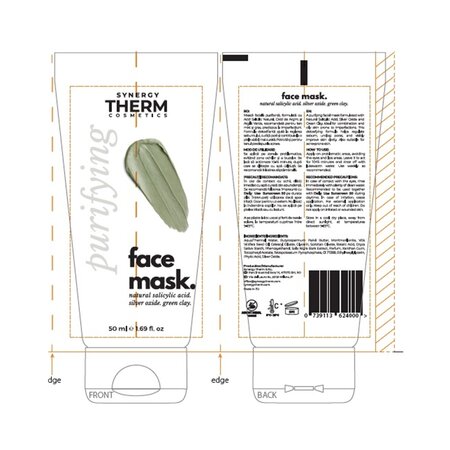 Masca de fata purifianta Purifying Face Mask, 50 ml, Synergy Therm 676009